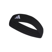 adidas Headband #23 - moisture-absorbing, embroidered logo - black Junior/Children - 1 piece